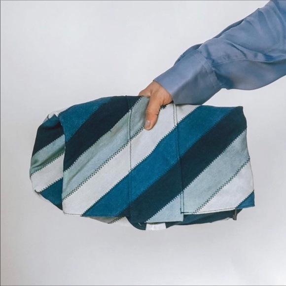 Zara Blue Denim Clutch Bag - Picture 7 of 11